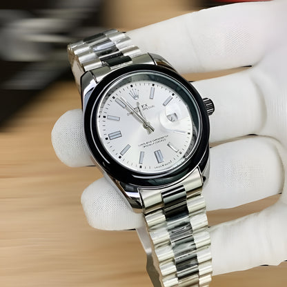 OYSTER PREPETUL | BLACK SILVER