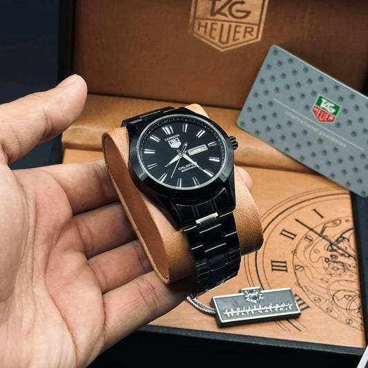HEUER CHAIN CALIBRE | BLACK DIAL