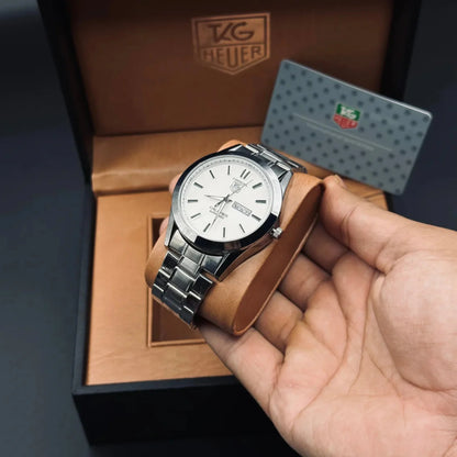 HEUER CHAIN CALIBRE | WHITE DIAL